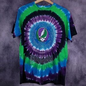 Liquid Blue Grateful Dead 25 year anniversary reprint zodiac tie dye shirt